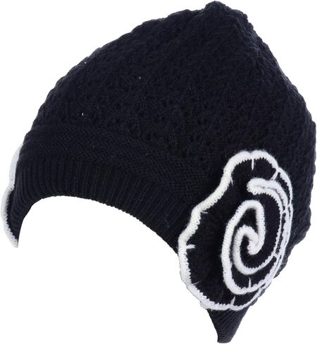 BYOS Womens Winter Knit Plush Fleece Lined Beanie Ski Hat Sk Skullie Various Styles in Saudi Arabia