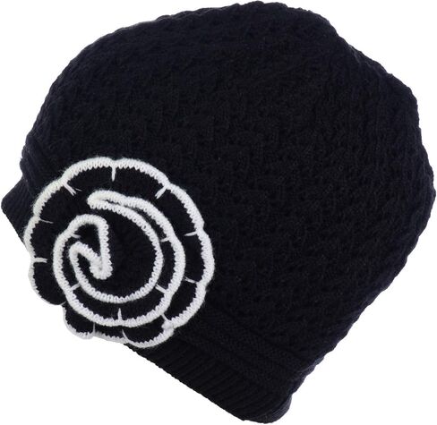 BYOS Womens Winter Knit Plush Fleece Lined Beanie Ski Hat Sk Skullie Various Styles in Saudi Arabia