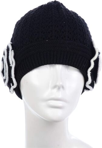 BYOS Womens Winter Knit Plush Fleece Lined Beanie Ski Hat Sk Skullie Various Styles in Saudi Arabia