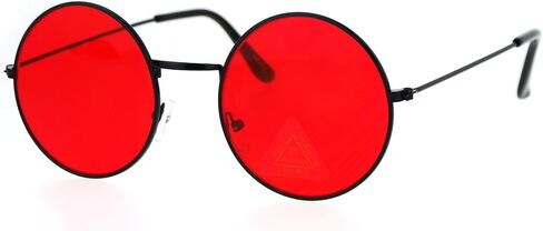 SA106 ريترو خمر دائرة اللون شقة جولة عدسة النظارات الشمسية in Saudi Arabia