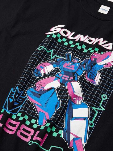 Transformers Men's Soundwave Retro Basic Solid Tee in Saudi Arabia
