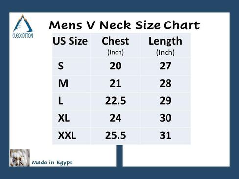 Premium Classic Men’s V-Neck T-Shirt | Ultra Soft, Breathable Cotton Modal Stretch Mens T-Shirt | Tag Free (Made in Egypt) in Saudi Arabia