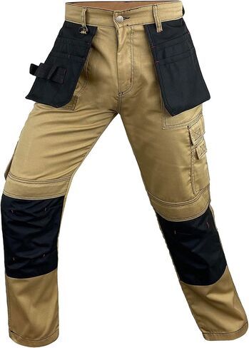 Notus Men’s Workwear Tactical Cordura Knee Construction Utility Cargo Work Trousers Pants with Holster Pockets in Saudi Arabia