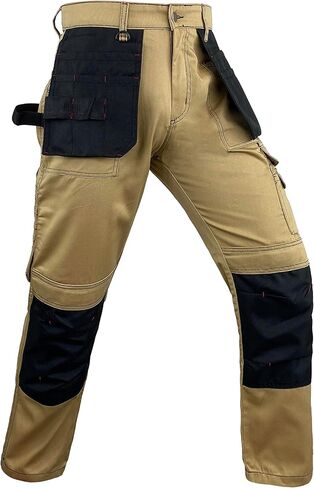 Notus Men’s Workwear Tactical Cordura Knee Construction Utility Cargo Work Trousers Pants with Holster Pockets in Saudi Arabia