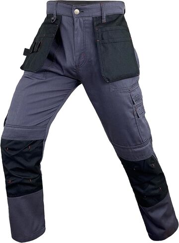 Notus Men’s Workwear Tactical Cordura Knee Construction Utility Cargo Work Trousers Pants with Holster Pockets in Saudi Arabia