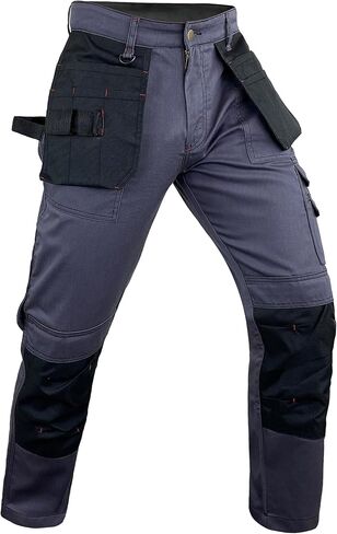 Notus Men’s Workwear Tactical Cordura Knee Construction Utility Cargo Work Trousers Pants with Holster Pockets in Saudi Arabia