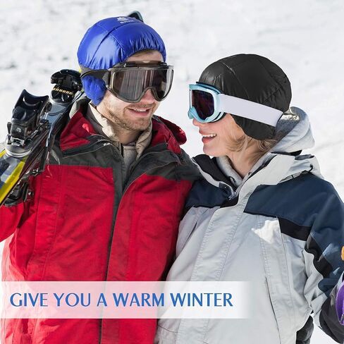 التزلج قبعة صغيرة يندبروف Coldproof الدافئة إيرفلاب أسفل قبعة مترهل الأرنب الفراء قبعة و مكبل قبعة للرجال النساء in Kuwait