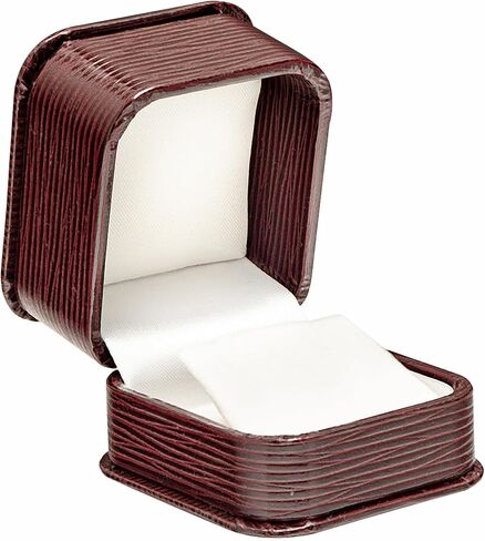 صندوق مجوهرات أنيق من برستيج آند فانسي صندوق مجوهرات جلدي للهدايا والهدايا وحفلات الزفاف والمزيد، (حلق، أخضر) in Kuwait