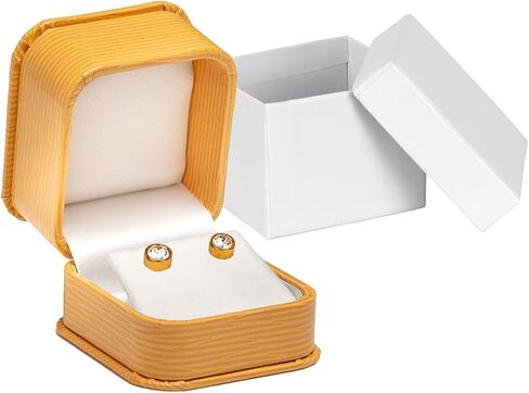 Prestige & Fancy Elegant jewelry box Visionary Leatherette Jewelry Box for Gifts, Presents, Weddings, and More, (Earring, Green) in Saudi Arabia