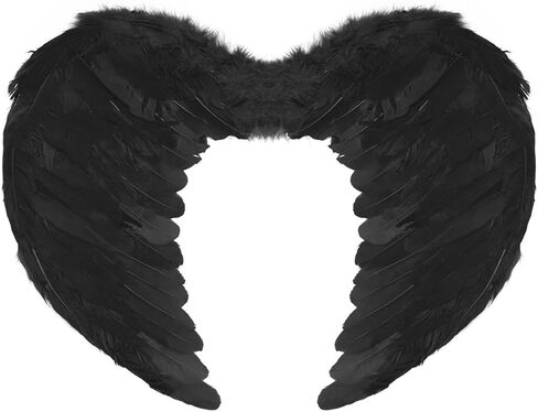 IBTOM CASTLE Kids Girl Angel Devil زي عيد الحب كيوبيد فستان توتو تنورة + أجنحة ملاك + هالة عقال + عصا/مذراة in Saudi Arabia