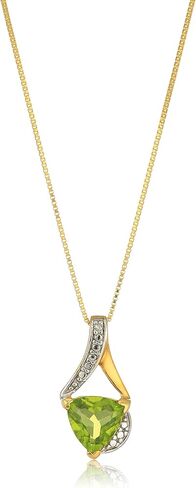 MAX + STONE 14k White Gold 8mm Cushion Cut Birthstone Solitaire Pendant Necklace for Women with 18 inch Box Chain in Saudi Arabia