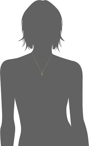 MAX + STONE 14k White Gold 8mm Cushion Cut Birthstone Solitaire Pendant Necklace for Women with 18 inch Box Chain in Saudi Arabia