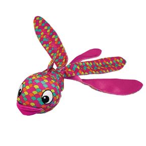 KONG Wubba Finz - Dog Toy for Tug of War & Fetch - Dog Supplies for Puppy & Dog Playtime - Outdoor & Indoor Dog Toy (Pink, Small)