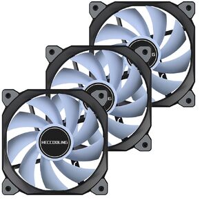 120mm Case Fan 3 Pack pc Fans, NS120 Computer case Cooling PC Fans, 1,200RPM Efficient Hydraulic Bearing 120mm Computer pc Fans, Slient Computer Case 120mm Fans for PC Case Cooling (Black)