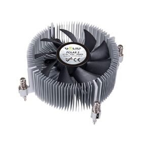 Gelid Solutions Polar 2-1U Cooler with Intelligent PWM Fan and Ball Bearings - Size 42 mm - TDP 80 W - Thermal Paste Before Application.
