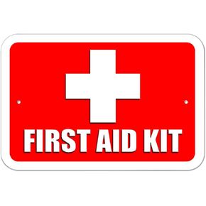 GRAPHICS & MORE Plastic Sign First Aid Kit - 6" x 9" (15.3cm x 22.9cm)