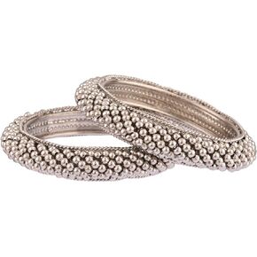 Efulgenz Indian Oxidized Jewelry for Navratri Beaded Oxidized Bangles for Women Bracelet Set Indian Boho Bohemian Jewelry Retro Vintage Antique Bracelet Bangle Statement Jewelry