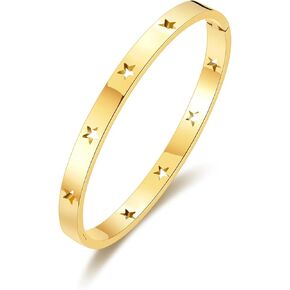 Gold Bangle Bracelets for Women Love Bangle Bracelet Stainless Steel Bangle for Couple Jewelry in Kuwait