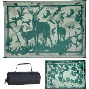 Stylish Camping HC8114 Desert Camo/Green 8'x11' Camo Deer Mat, 1 Pack