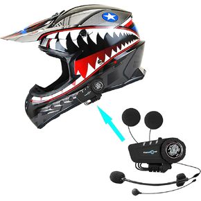 1Storm Adult Motocross Helmet BMX MX ATV Dirt Bike Downhill Mountain Bike Helmet Racing Monster Shark Style HKY_SC09S