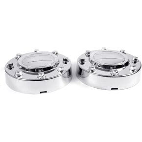 CHEDA New Compatible with Dodge Ram 3500 2011-2016 Chrome Front 1-Ton Dually Center Hub Center Cap Wheel Cover 2 Pcs