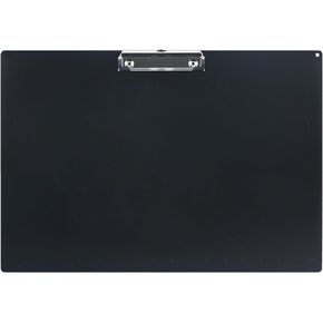 Acocony 11x17 Clipboard Landscape with Ruler Extra Large Clipboard Low Profile Clip 11 x 17 Clipping Board Plastic Black Pack of 1