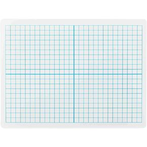 Dry Erase Lapboards with Grid Lines - Pack of 1 Graph Whiteboard - 9x12 - Student Single Sided - Improve Children's Classroom Learning with Portable White Boards