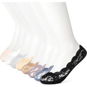 Women’s No Show Socks,Comfortable Low Cut Socks,Lace Breathable Invisible And Sexy Cute Socks