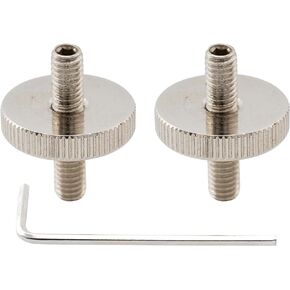 Musiclily Pro M4 Metric ABR-1 Tune-o-matic Bridge Mounting Stud Posts for Epiphone Les Paul Style جيتار كهربائي، أسود (مجموعة من 2)