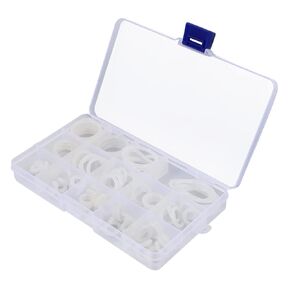 Sealing Gasket O- Ring 95pcs O-Ring Set Nylon Washers s Tool Accessories Eyelet Ring Gasket Pressure Washer o Rings Gasket Accessories Sealing O-Ring Gasket Leakage O-Ring