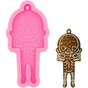 Silicone Resin Mold Cute Goblin Shape Keychain Resin Mold Expoy Resin Casting Mold for Jewelry and Pendant Making Ideal Gift Cute Necklace Crafts Making