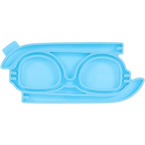 NUOBESTY Crystal Epoxy Mold Silicone Eyeglasses Mold Glasses Frame Resin Mold Glasses Shaped Mold DIY Casting Mold Pudding Mold Pallet Silicone Epoxy Resin Mold Cake Mold Desktop