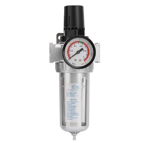 BSP 1/2" Air Filter Regulator - Air Compressor Water Trap Filter Regulator - with Mount Connection - High Quality Aluminum