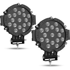 AUTOSAVER88 5 Inch LED Light Pod, 48W 5D LED Cubes 4800LM Offroad Fog Driving Light Truck Pod Light ATV Light Pickup Spot Light Bar for Jeep Boat Bumper Lamp SUV ATV UTV Light - Black, Pack of 2