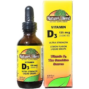 Nature’s Blend Vitamin D3 Drops, 5000 IU