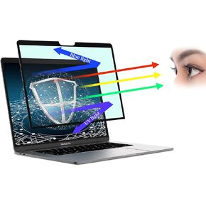Eye Protection Film for Macbook Pro 13 Inch Screen Protector, Anti-Blue Light, Anti-Glare Blue Screen, Easy to Install, Compatible with MacBook Air 13 (2018-2021)/Pro 13 m2(2022-2016)