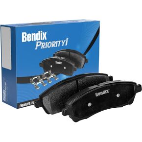 Bendix Priority 1 Ceramic Front Disc Brake Pad Set for Chrysler Town & Country, Dodge Grand Caravan, Journey, Nitro, Jeep Liberty, Wrangler, Ram C/V 2015-2012, Volkswagen Routan 2012-2009 - (CFC1327)