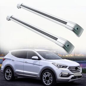 MotorFansClub Roof Rack Cross Bars Fit for Hyundai Santa Fe 2013 2014 2015 2016 2017 2018 Baggage Luggage Cargo Top Roof Rail