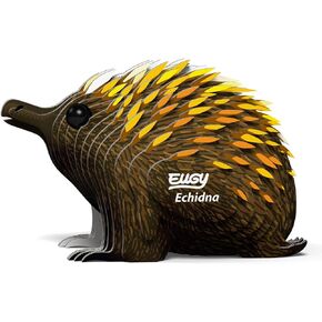 Eugy Echidna 3D Puzzle, 26 Piece Eco-Friendly Educational Toy Puzzles for Boys, Girls & Kids Ages 6+