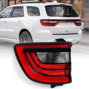 LH Outer Tail Lights Compatible with Dodge Durango 2014-2022 Rear Tail Light Brake Lamp Assembly Left Driver Side 68155949AD 68272127AA