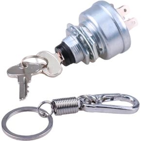 Starter Ignition Switch AM101561 AM107076 TCA22740 TCA15075 Compatible with John Deere 130 160 165 170 175 180 185 240 245 Tractors 717 727 Z970A Z970R Ztrak Mowers Replace for Stens 430-128