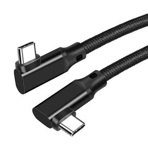 كابل VR Link USB 3.2 Gen2 بطول 5 أقدام متوافق مع ملحقات Quest2/Quest Pro/Pico 4/PC/Steam VR، شحن سريع 100W5A PD، نقل بيانات 20 جيجابت في الثانية، كابل شاشة إخراج فيديو 4K@60 هرتز