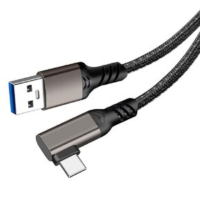 VR Link Cable USB 3.2 Gen2 5ft Compatible with Quest2/Quest Pro/Pico 4 Accessories/PC/Steam VR, 100W5A PD Fast Charging, 20Gbps Data Transfer, 4K@60Hz Video Output Monitor Cable
