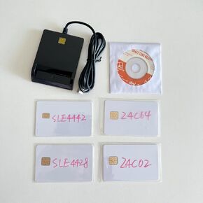 ISO7816 Contact Smart Card Reader DOD Military USB Common Access CAC, Compatible with Windows, Mac OS 10.6-10.10 and Linux System (Black) by XCRFID