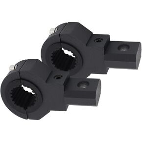 LED Mini Lights Bar Mounting Bracket Clamp Kits 360 Degree 0.75" 1" 1.25" 2Pcs Vertical Bar Tube Clamp Roof Roll Cage Holder Universal Clamp Bracket fit for Motorcycle Crash Bar Guard ATV UTV