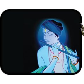 جراب AMZER مصنوع من النيوبرين مقاس 11.25 بوصة لأجهزة الكمبيوتر المحمول وأجهزة Chromebook والكمبيوتر اللوحي وأجهزة iPad مع مجموعة تنظيف الشاشة المكونة من 5 قطع ومنظم سماعات الرأس - سبحانه وتعالى كريشنا 1 (AMZ501040178002) in Kuwait