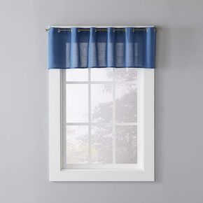 SKL Home Trio Valance, 57 inches x 13 inches, Denim Blue