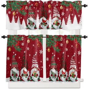 Vandarllin Cute Animals Alphabet for Kids Kitchen Curtains Valances for Windows Colorful Printed Rod Pocket Window Treatment for Kitchen/Living Room/Bedroom/Bathroom,60" X 18" -1 Panel,