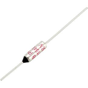 uxcell 5Pcs RY TF 184 Celsius Degree Cutoff Thermal Fuse AC 250V 10A Black Silver Tone