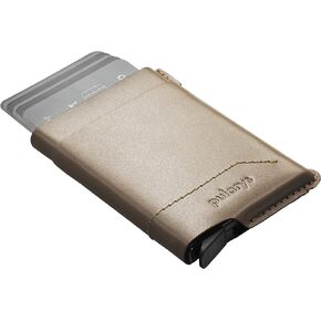 PULARYS GOBI Wallet - Made of Italian Leather - RFID Protection - 2 Pockets for Banknotes - Holds up to 6 Cards - For Men & Women - Minimalist Design - Caffe Latte Colour